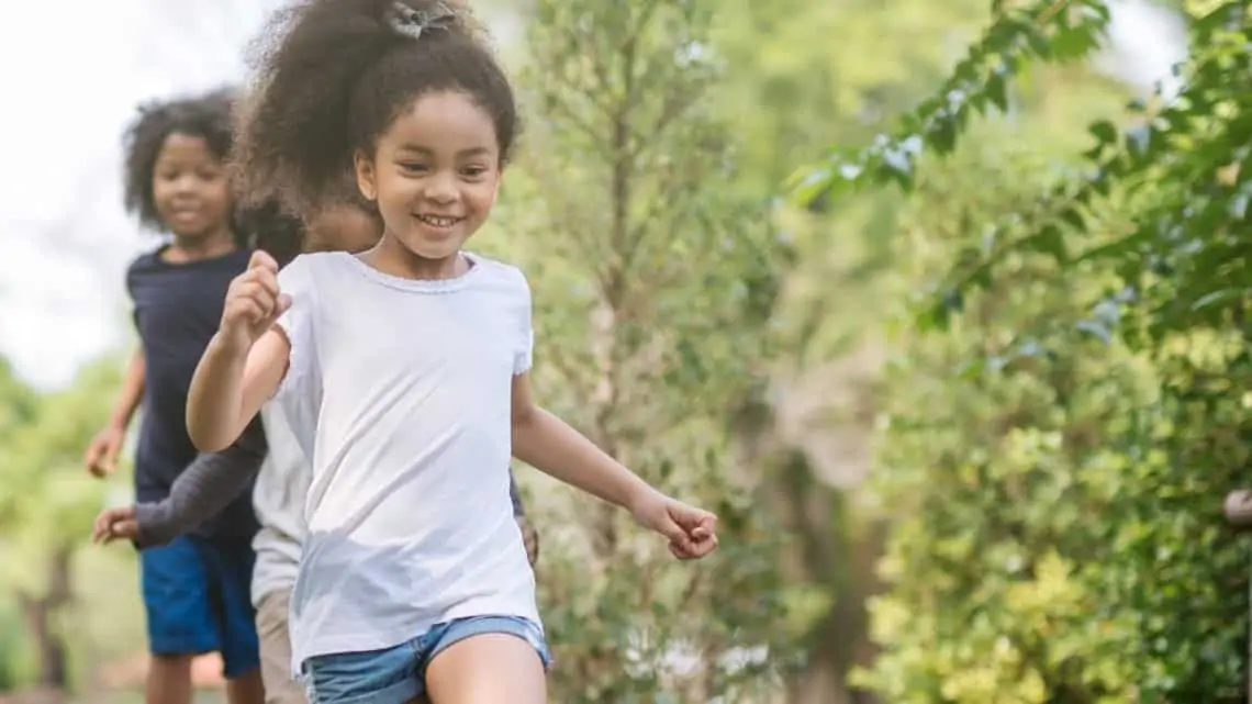 kids playing outside