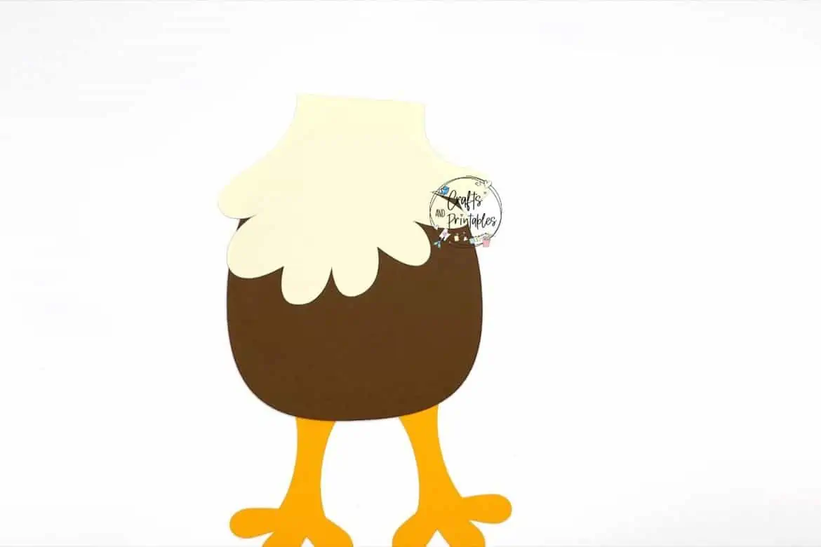 Paper Bag Turkey Craft in process -  - Free Paper Bag Turkey Craft for Kids