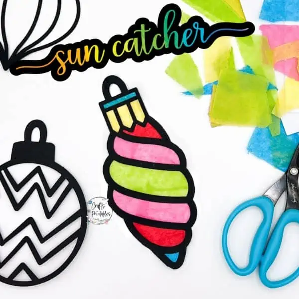 how to make a tissue paper suncatcher