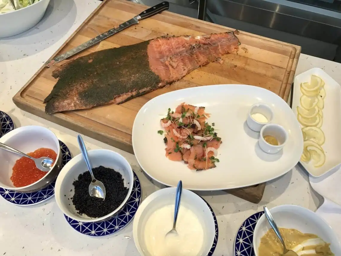 viking river cruise lox breakfast