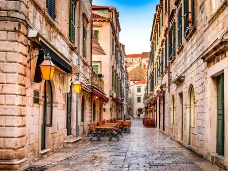 streets of dubrovnik, croatia