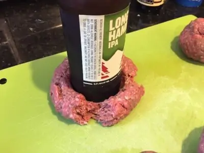 bacon beer can burger recipe