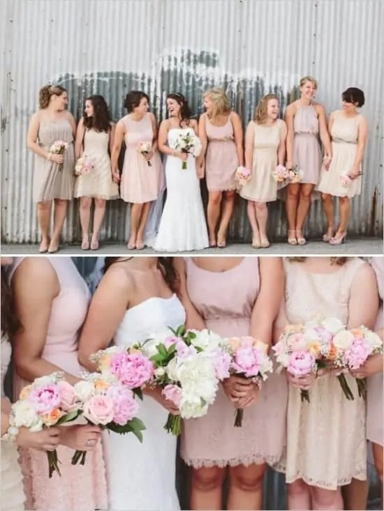 Mismatched Bridesmaids Dresses 5