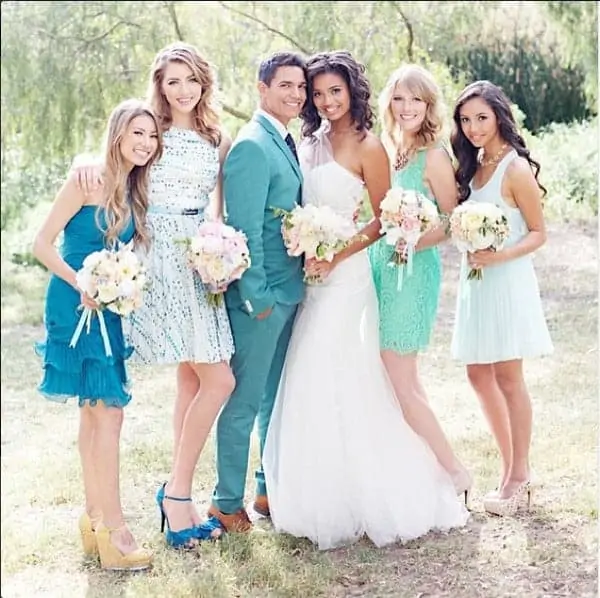 Mismatched Bridesmaids Dresses 8