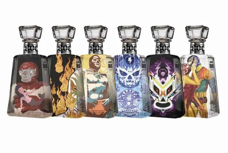 Tequila Luchador Bottles