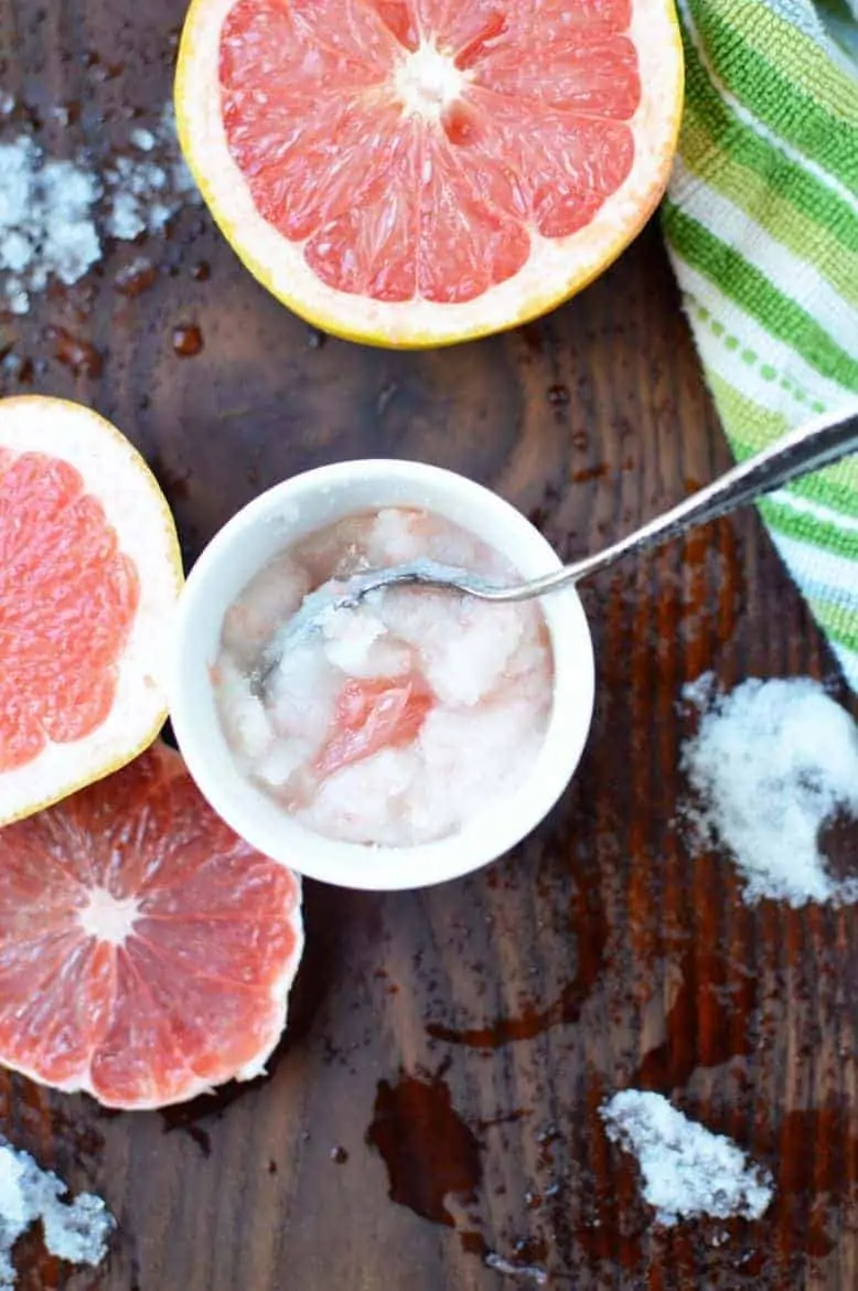 DIY Grapefruit Sugar Scrub