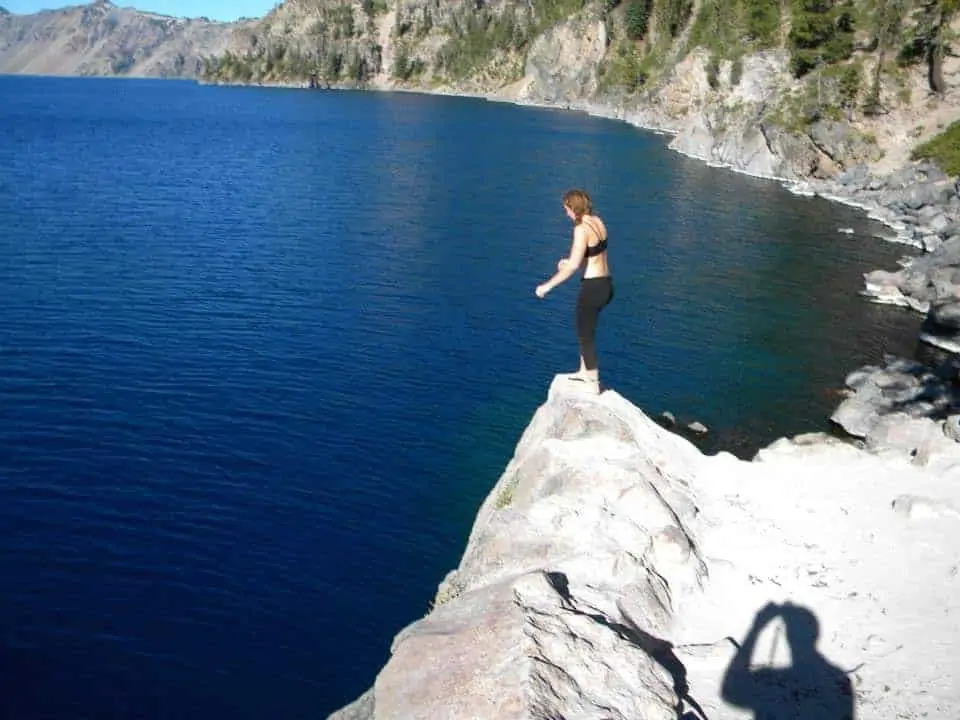 cliff jumping