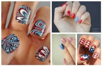 fourth of july nail art