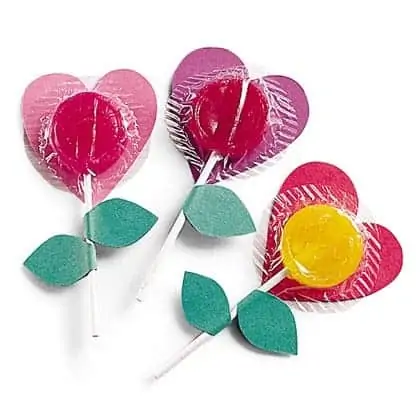 lollipop flowers valentines day craft photo 420 FF0201VALENA14