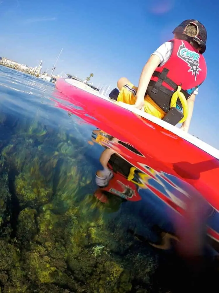 paddle boarding in redondo beach